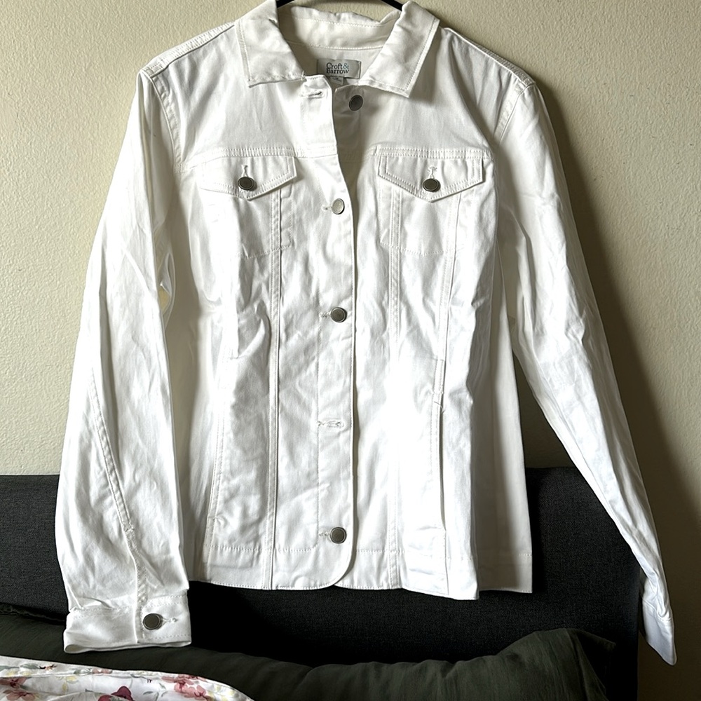 White denim jacket